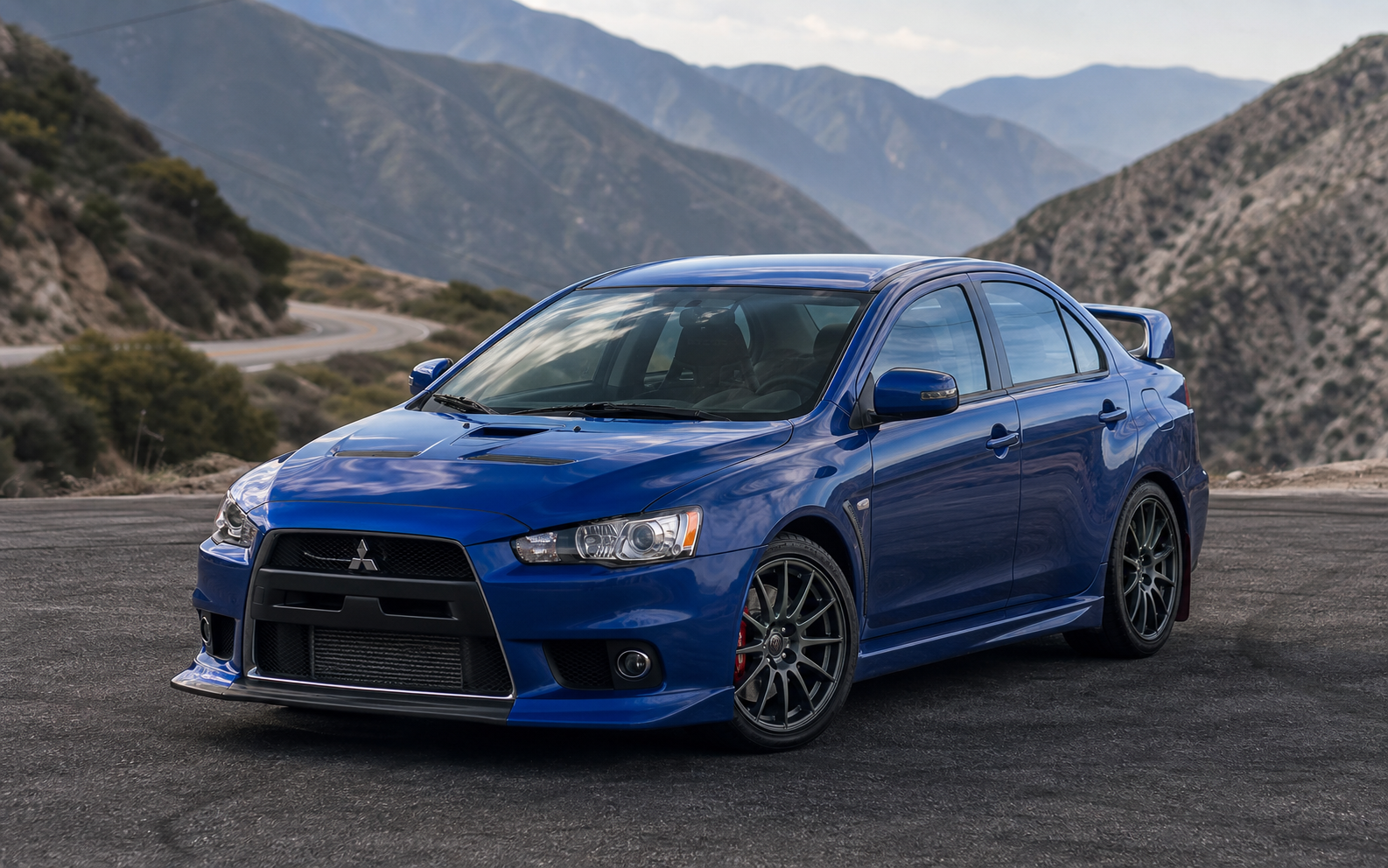 2015 Mitsubishi Lancer Evolution X in Octane Blue